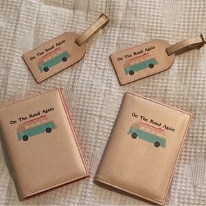 Set of 2 Passport holders and Luggage Tags